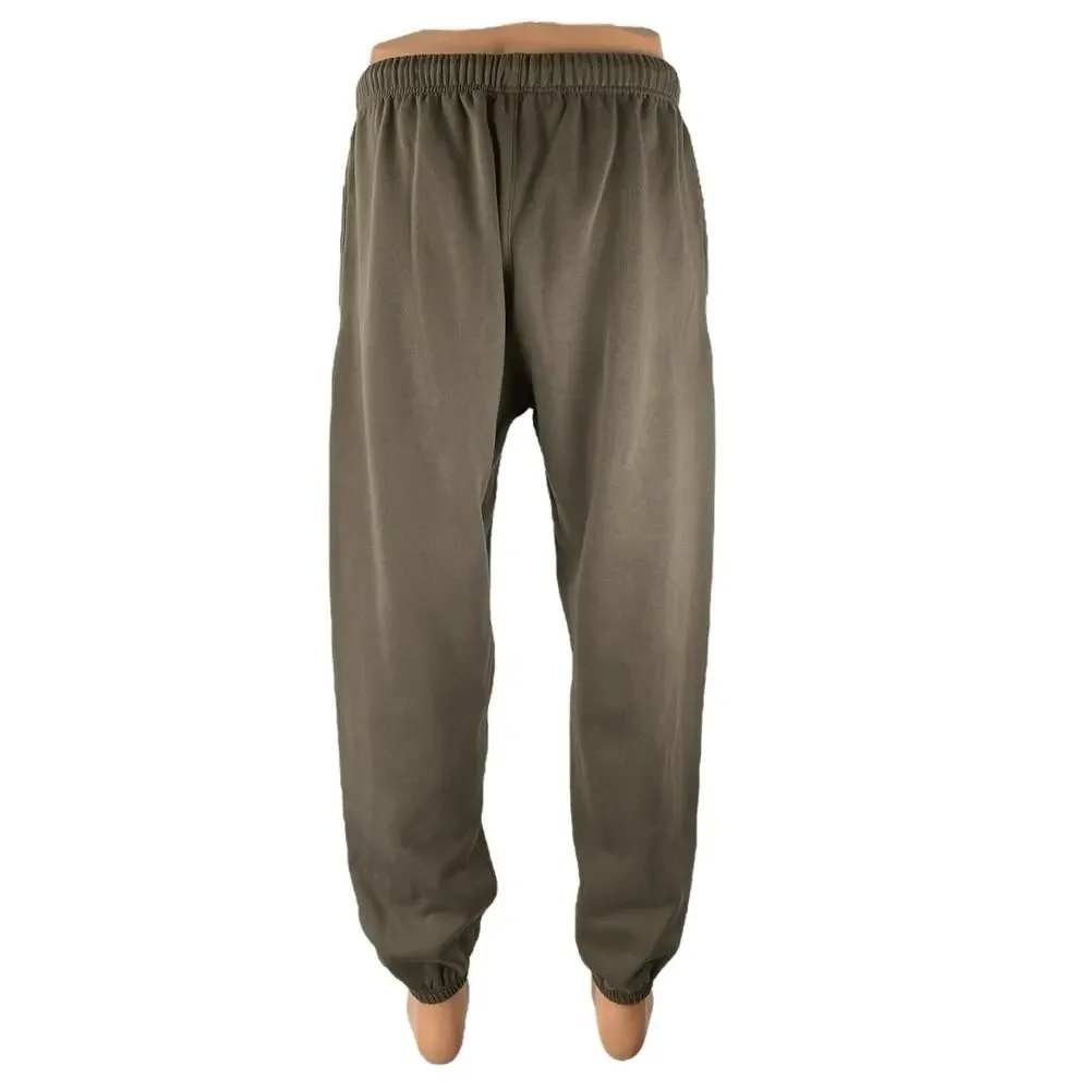 Project Titan Men's Olive Green Straight Slim Drawstring Jogger  Sweat Pants L